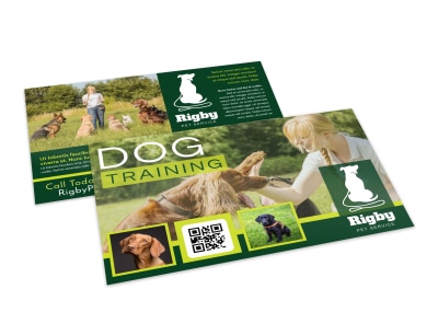 Dog Training Postcard Template 6yxc081sfy preview